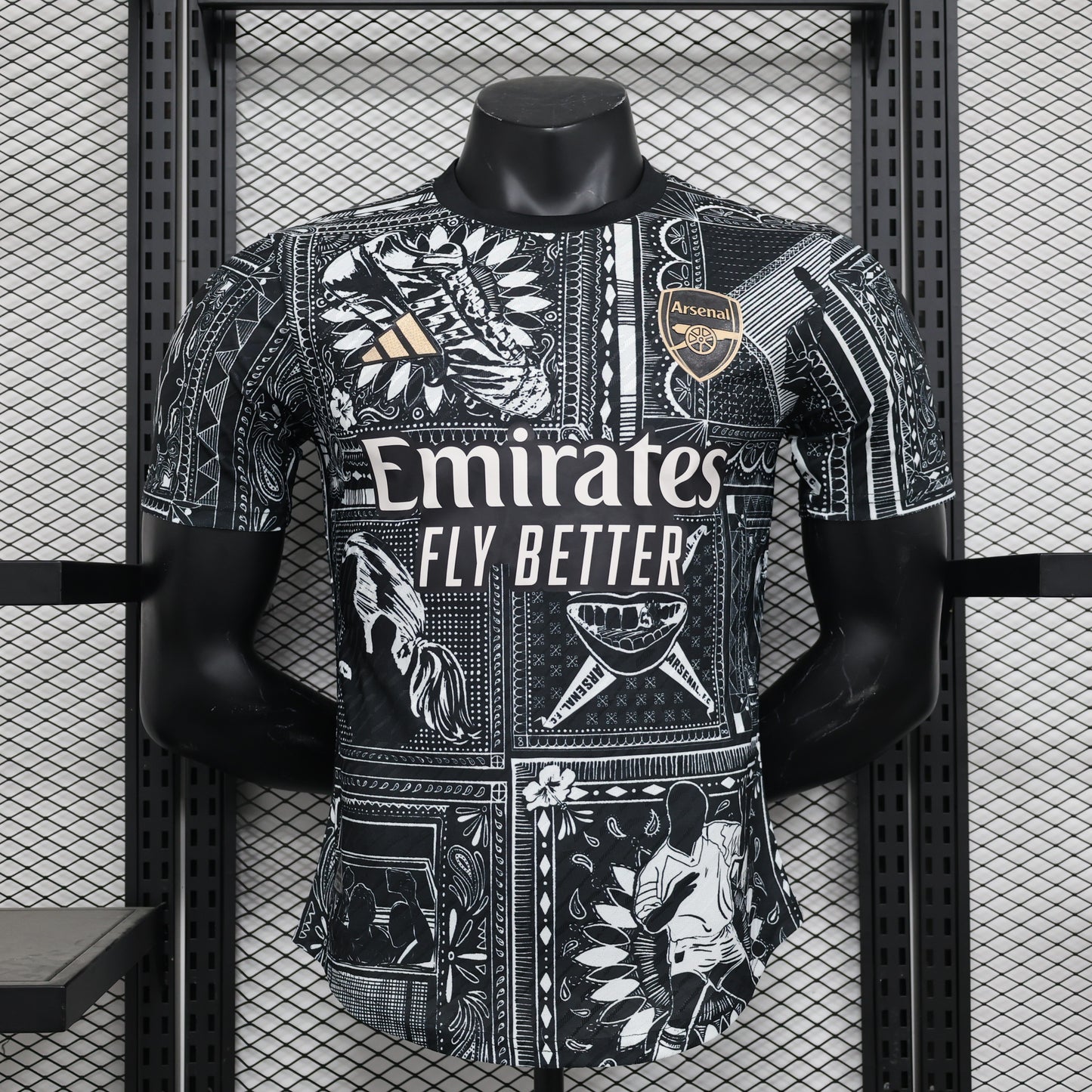 2023/24 Arsenal Pré Jogo Edição Ian Wright - Versão Jogador