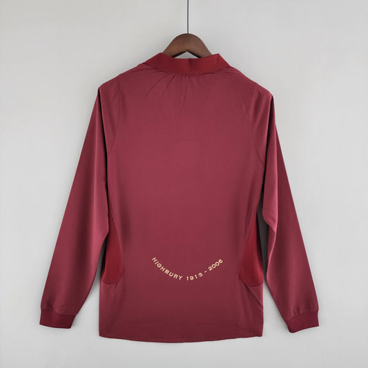 2005/06 Arsenal Home Edição Highbury Manga Longa