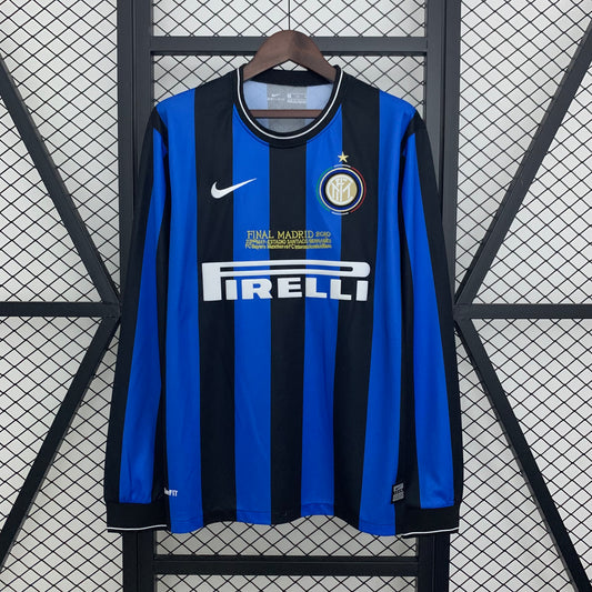 2009/10 Inter de Milão Champions League Manga Longa